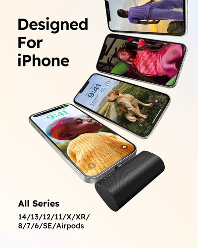 9000mAh Mini Power Bank 20W Fast Charging – Portable USB-C Capsule Charger