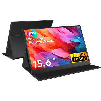 15.6" Portable Monitor Full HD 1080P IPS 60Hz USB-C HDMI Travel Second Screen for Laptop & PS5